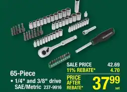 Menards 65-Piece offer