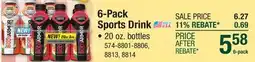 Menards 6-Pack Sports Drink offer