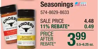 Menards Seasonings offer