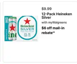 Walgreens 12-Pack Heineken Silver offer