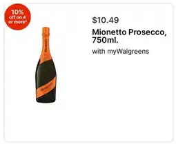 Walgreens Mionetto Prosecco, 750ml offer
