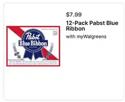 Walgreens 12-Pack Pabst Blue Ribbon offer