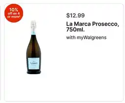 Walgreens La Marca Prosecco, 750ml offer