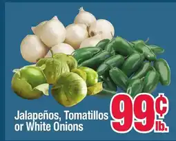 Jewel-Osco Jalapeños, Tomatillos or White Onions offer