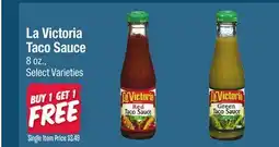 Jewel-Osco La Victoria Taco Sauce offer