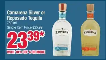 Jewel-Osco Camarena Silver or Reposado Tequila offer