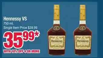 Jewel-Osco Hennessy VS offer