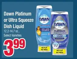 Jewel-Osco Dawn Platinum or Ultra Squeeze Dish Liquid offer