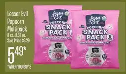 Jewel-Osco Lesser Evil Popcorn Multipack offer