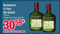 Jewel-Osco Buchanan's 12 Year Old Scotch offer