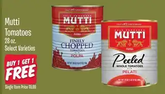 Jewel-Osco Mutti Tomatoes offer