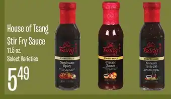 Jewel-Osco House of Tsang Stir Fry Sauce offer