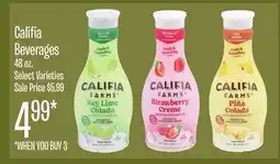 Jewel-Osco Califia Beverages offer
