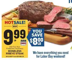 Food Lion Boneless Ribeye Steak offer