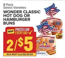 Food Lion Wonder Classic Hot Dog or Hamburger Buns offer