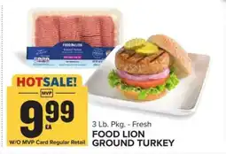 Food Lion FOOD LION GROUND TURKEY offer