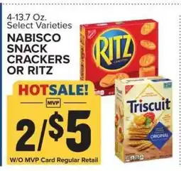 Food Lion Nabisco Snack Crackers or Ritz offer