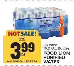 Food Lion FOOD LION PURIFIED WATER offer