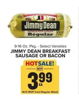 Food Lion Jimmy Dean Breakfast Sausage or Bacon offer
