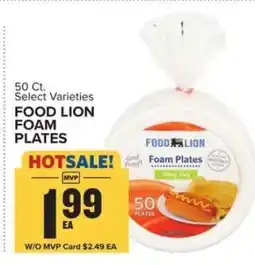 Food Lion FOOD LION FOAM PLATES offer