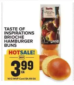Food Lion Taste of Inspirations Brioche Hamburger Buns offer