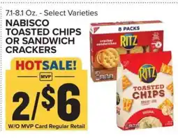 Food Lion Nabisco Toasted Chips or Sandwich Crackers offer