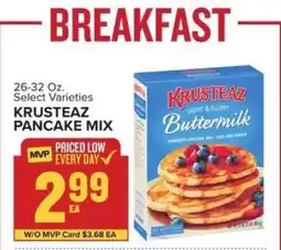 Food Lion Krusteaz Pancake Mix offer