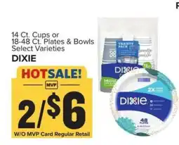 Food Lion Dixie Cups or Plates & Bowls offer