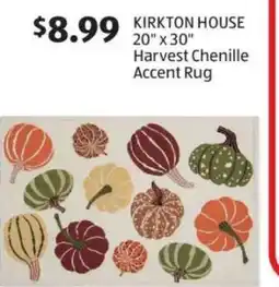 Aldi KIRKTON HOUSE Harvest Chenille Accent Rug offer