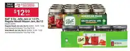 Ace Hardware Ball 8 Oz. Jelly Jars or 1/2 Pt. Regular Mouth Mason Jars, Bx/12 offer