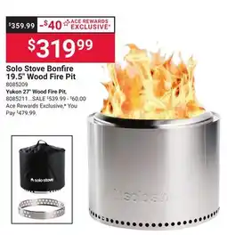 Ace Hardware Solo Stove Bonfire 19.5 Wood Fire Pit offer