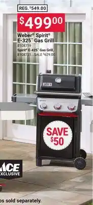 Ace Hardware Weber Spirit E-325 Gas Grill offer