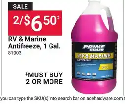 Ace Hardware 2/RV & Marine Antifreeze, 1 offer