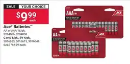 Ace Hardware Ace Batteries offer