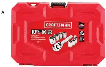 Ace Hardware CRAFTSMAN 10 Pc. 3/8 Drive SAE Socket Wrench Set offer