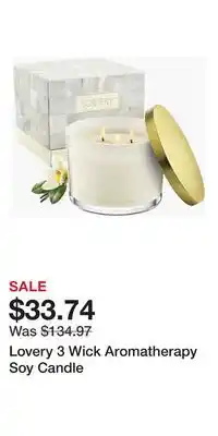 Nordstrom Lovery 3 Wick Aromatherapy Soy Candle offer