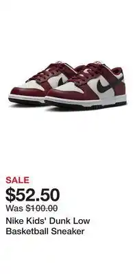 Nordstrom Nike Kids' Dunk Low Basketball Sneaker offer