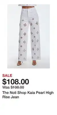 Nordstrom The Noli Shop Kaia Pearl High Rise Jean offer