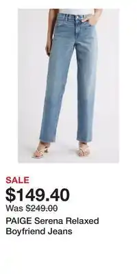 Nordstrom PAIGE Serena Relaxed Boyfriend Jeans offer