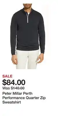 Nordstrom Peter Millar Perth Performance Quarter Zip Sweatshirt offer