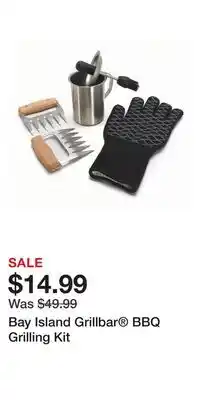 Kohl's Bay Island Grillbar BBQ Grilling Kit offer
