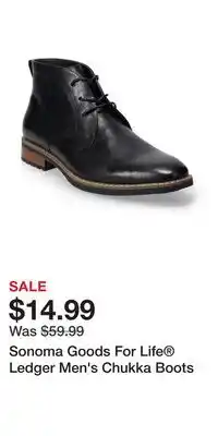 Kohl's Sonoma Goods For Life Ledger Men's Chukka Boots offer