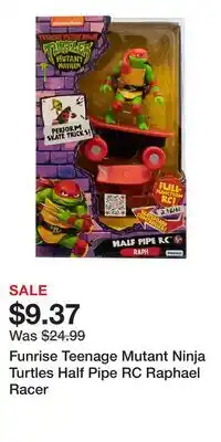 Kohl's Funrise Teenage Mutant Ninja Turtles Half Pipe RC Raphael Racer offer