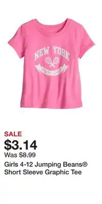 Kohl's Girls 4-12 Jumping Beans Short Sleeve Graphic Tee offer