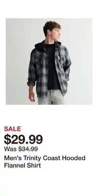 Kohl's Men's Trinity Coast Hooded Flannel Shirt offer