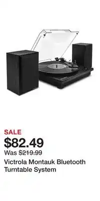 Kohl's Victrola Montauk Bluetooth Turntable System offer