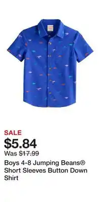 Kohl's Boys 4-8 Jumping Beans Short Sleeves Button Down Shirt offer