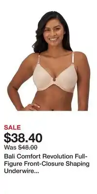 Kohl's Bali Comfort Revolution Full-Figure Front-Closure Shaping Underwire Bra DF3P66 offer