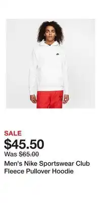 Kohl's Men's Nike Sportswear Club Fleece Pullover Hoodie offer