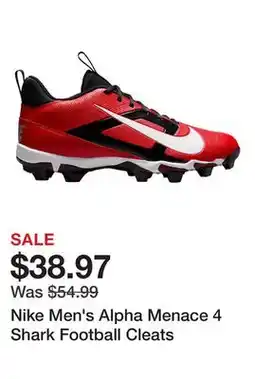 Dick's Sporting Goods Nike Men's Alpha Menace 4 Shark Football Cleats offer